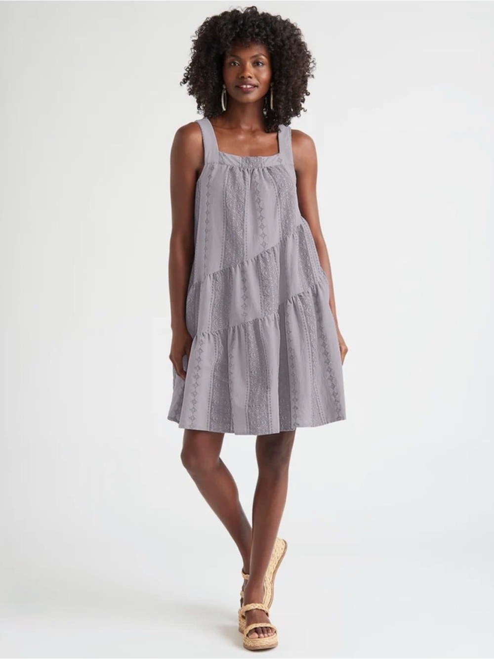 Splendid Aubrey Square Neck Mini Dress
